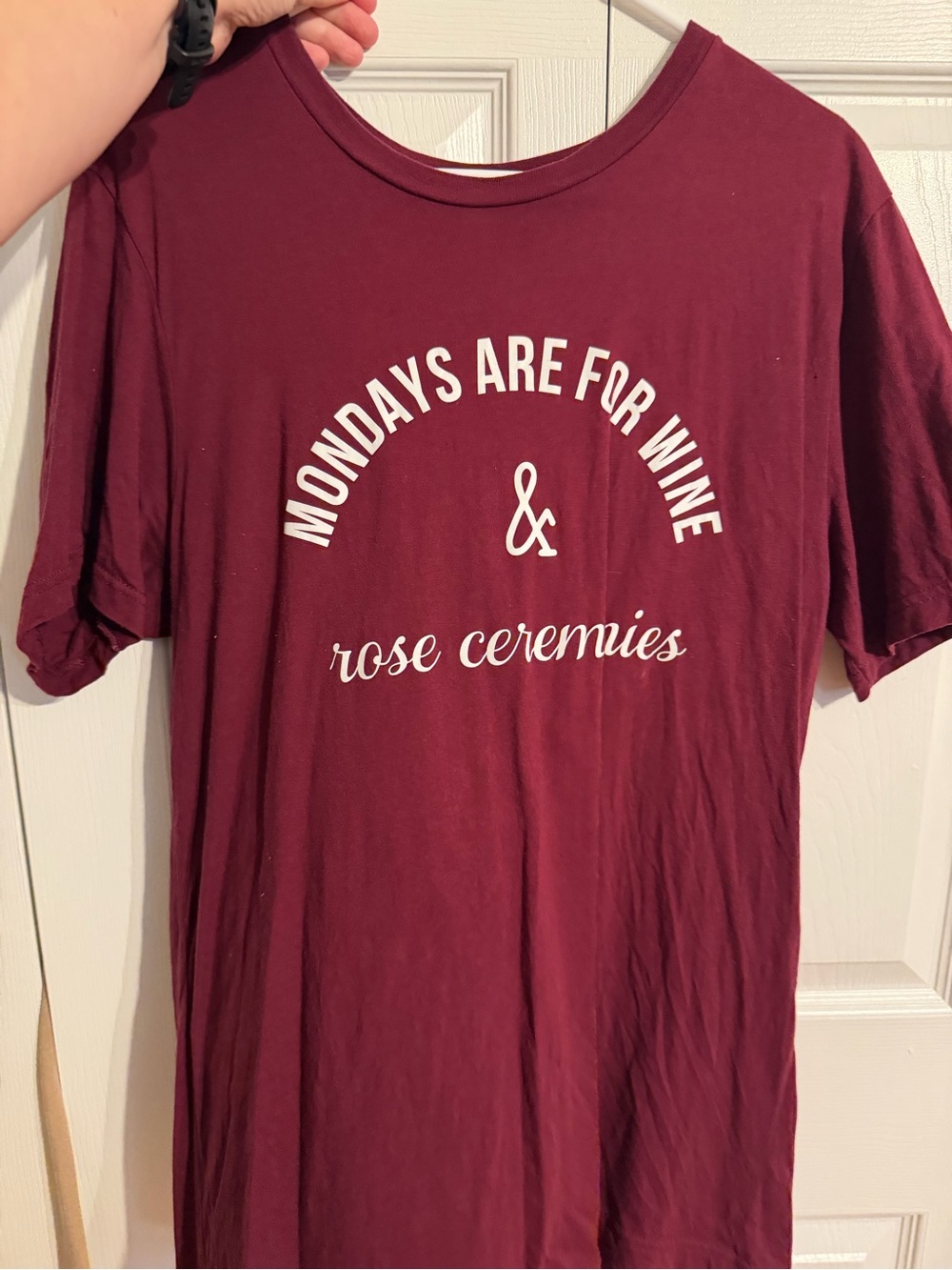 Mondays are for wine and rose ceremonies shirt